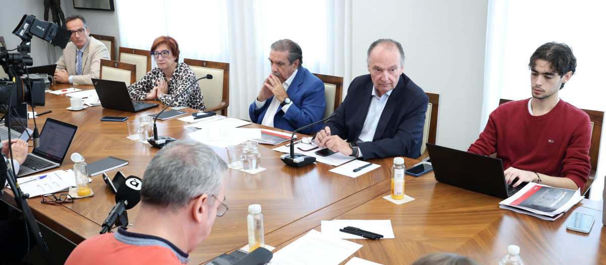 Juan Cámara y José Vicente Morata en la rueda de prensa del informe DANA
