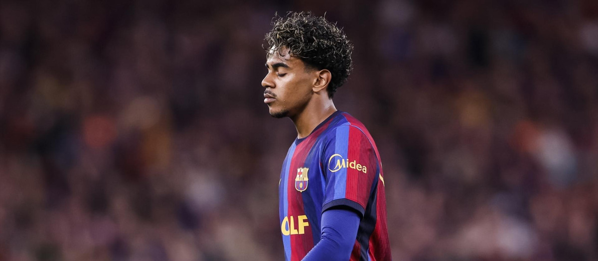 Lamine Yamal, durante el FC Barcelona - Real Madrid del pasado domingo
