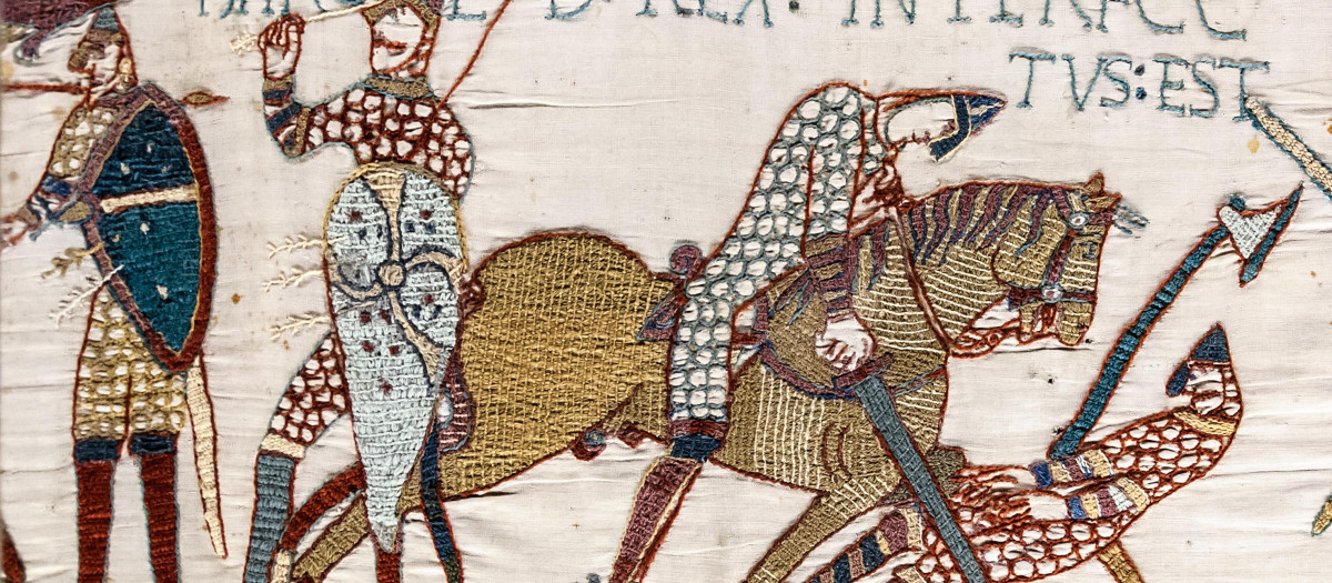 Tapiz de Bayeux: la muerte de Harold