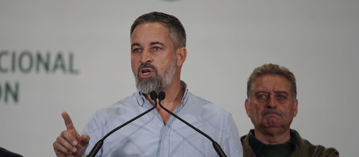 Santiago Abascal ofrece un mitin de precampaña en Valladolid, este miércoles