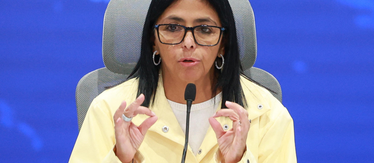 Delcy Rodríguez, "presidenta encargada" del régimen venezolano