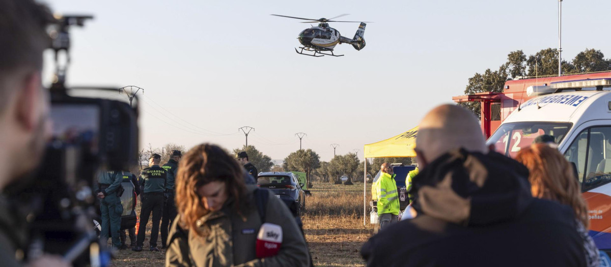Escena en el accidente ferroviario de Urda (Toledo)