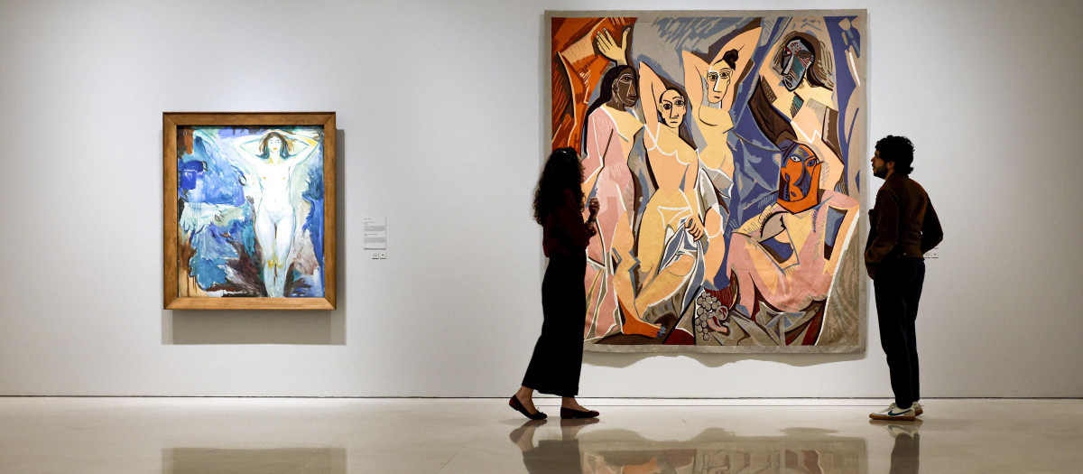 Sala de la exposición Picasso-Munch, en el Museo Picasso de Málaga