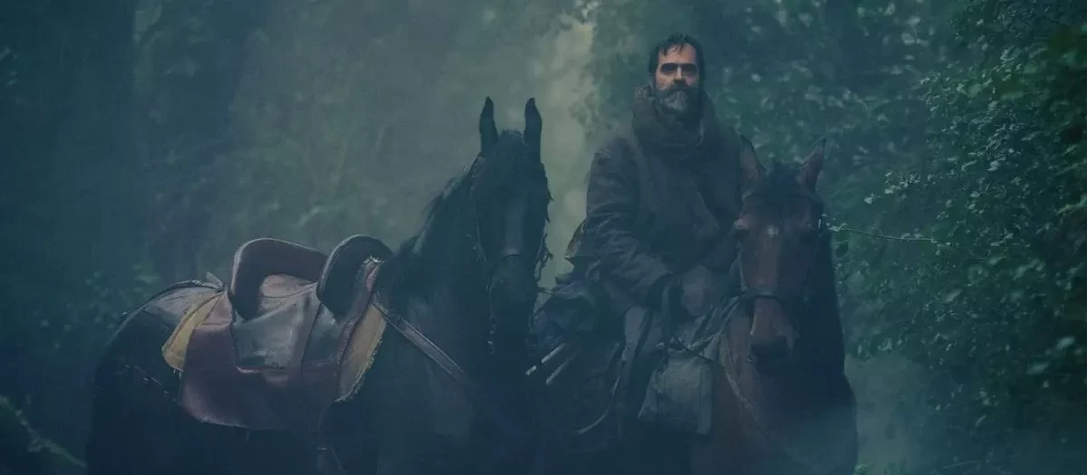 Única imagen de Luis Tosar caracterizado como Romasanta en la serie 'Lobo' de Netflix