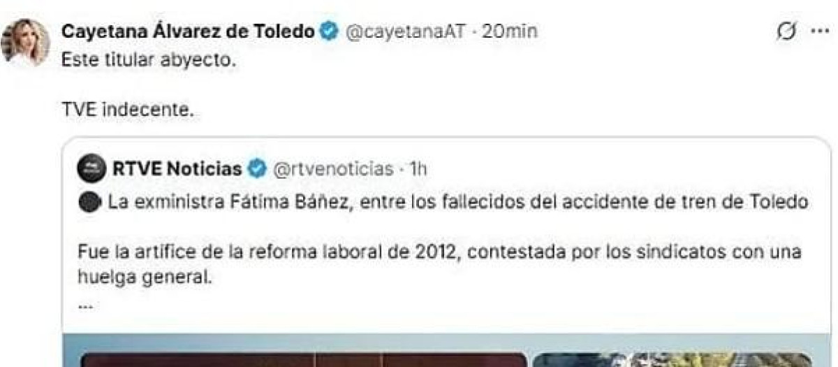 Cayetana Álvarez de Toledo, en X