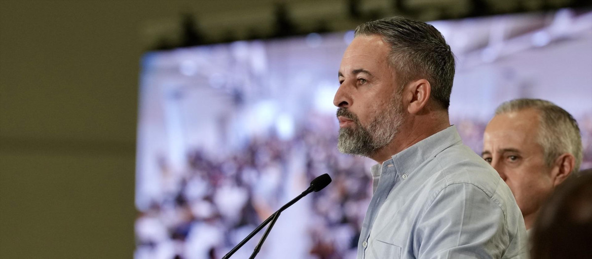 El presidente de Vox, Santiago Abascal