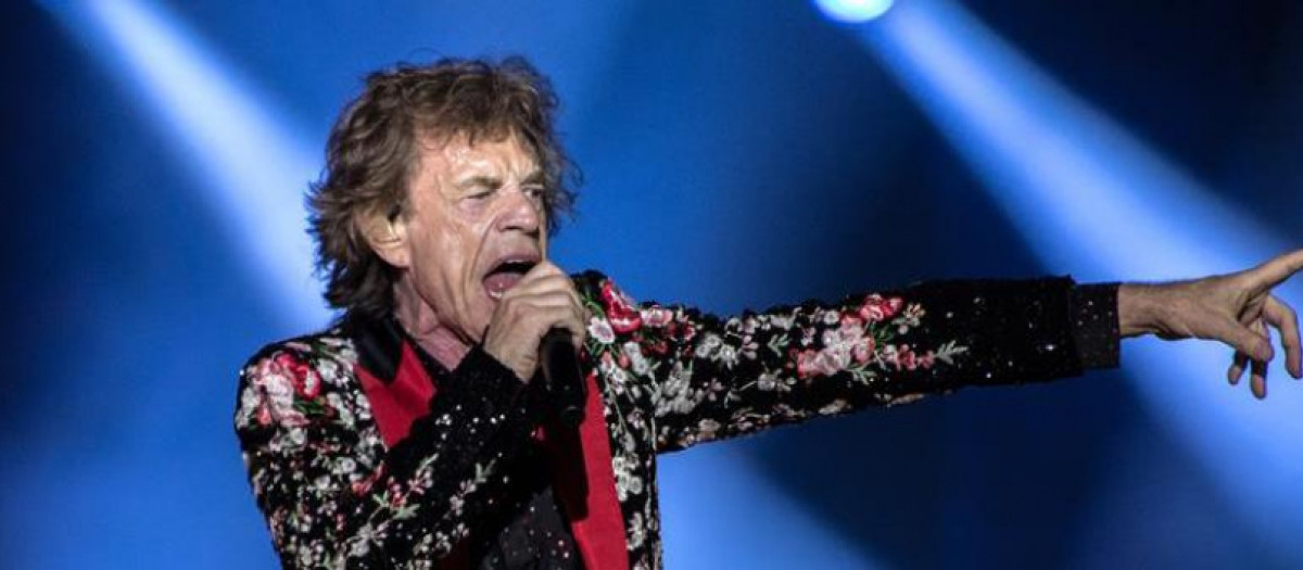 Mick Jagger en un concierto