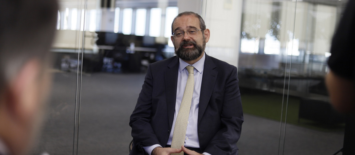 Alfonso Bullón de Mendoza, durante su entrevista para El Debate