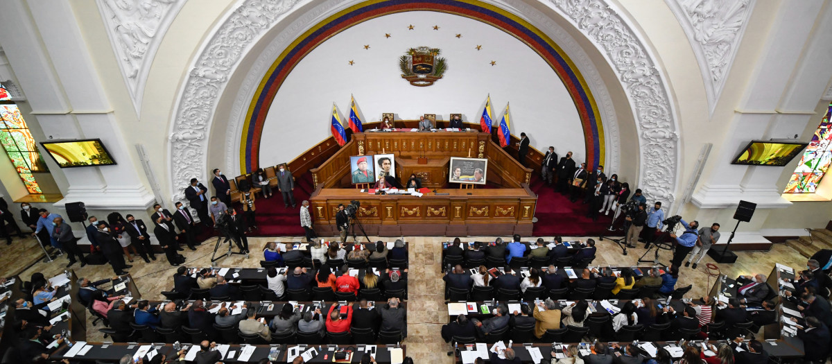 Imagen cenital del Parlamento de Venezuela