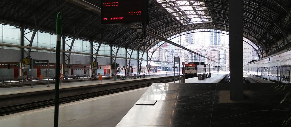 Estación de Abando, en Bilbao