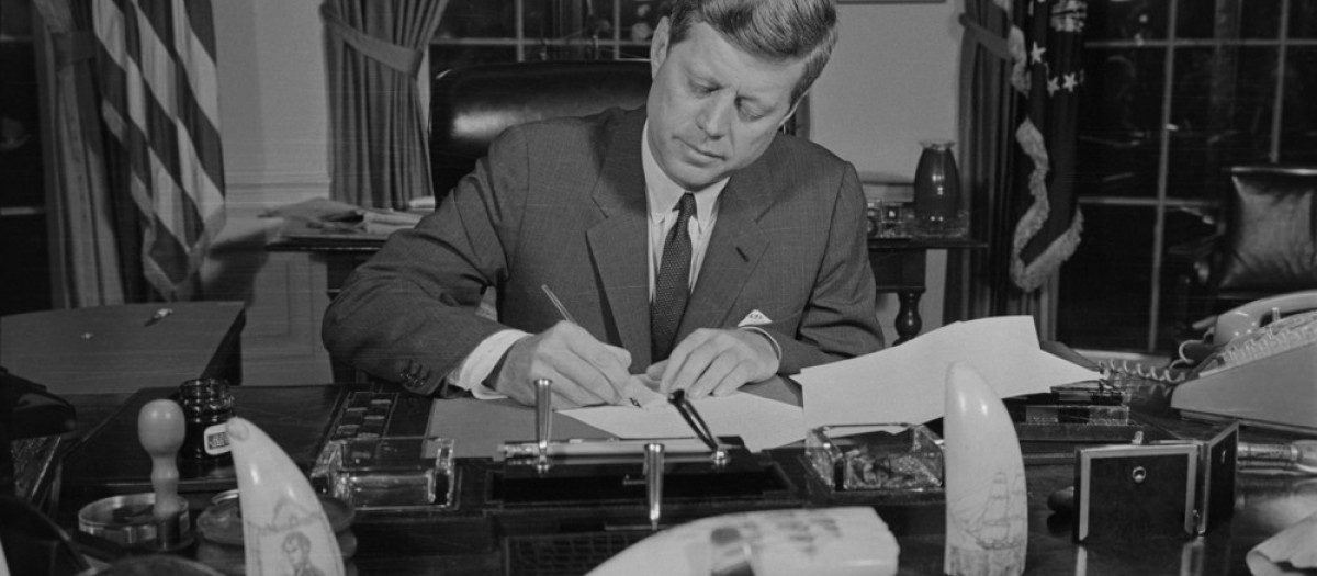 El presidente J.F.Kennedy