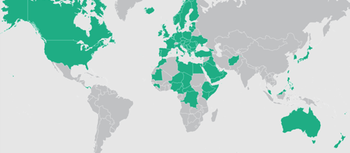 Países integrantes Coalición Global