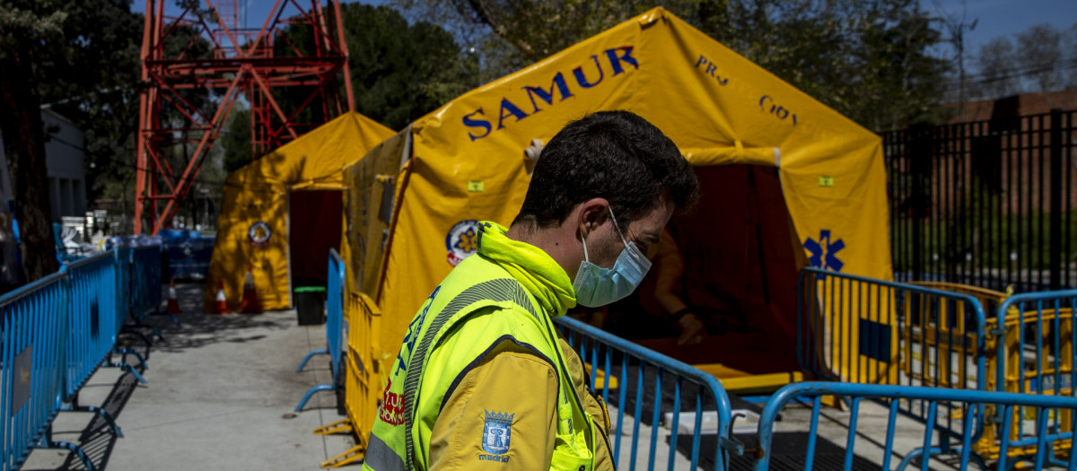 Trabajadores del SAMUR en 2020