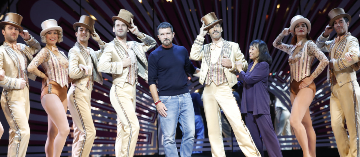 Antonio Banderas y Manuel Bandera, show A Chorus Line