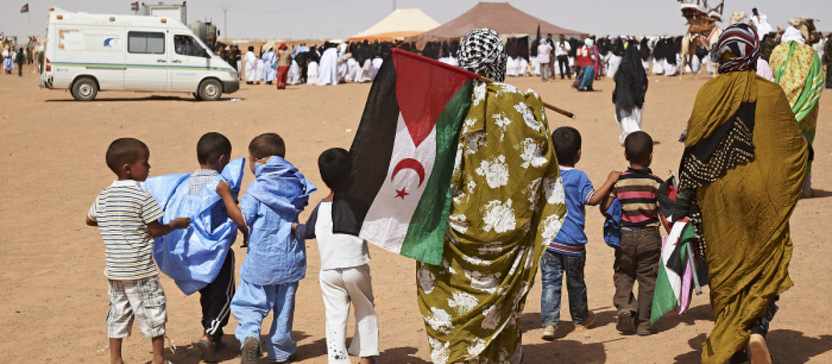 Campo de refugiados saharauis en Tinduf, Argelia.