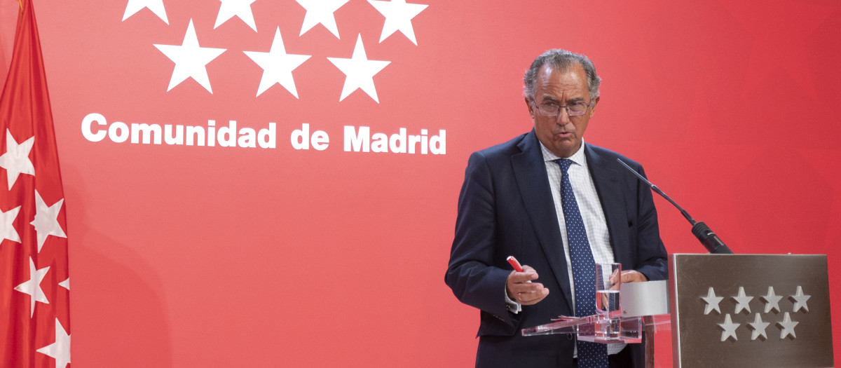 El consejero de Educación, Ciencia y Universidades de la Comunidad de Madrid, Enrique Ossorio