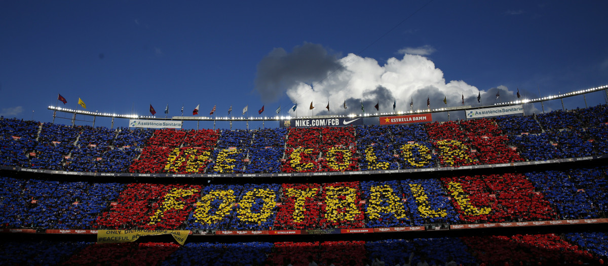 Las gradas del Camp Nou se llenarán para el clásico