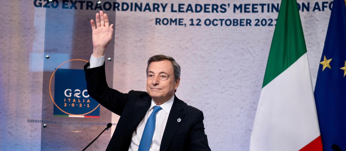 El líder del Gobierno italiano, Mario Draghi