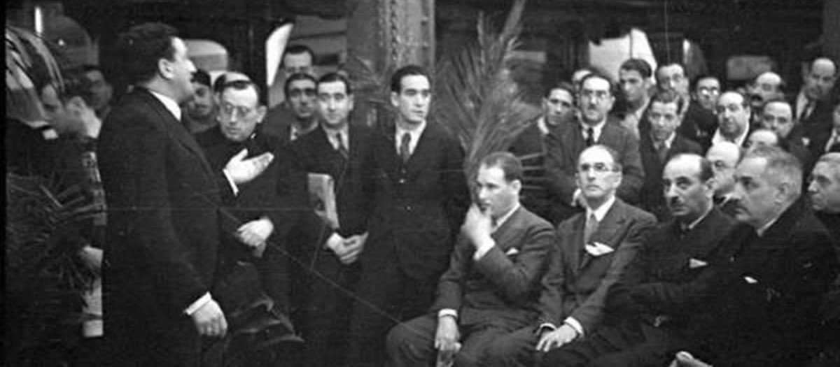 Inauguración de la nueva rotativa de El Debate fabricada por la casa Walter Scott