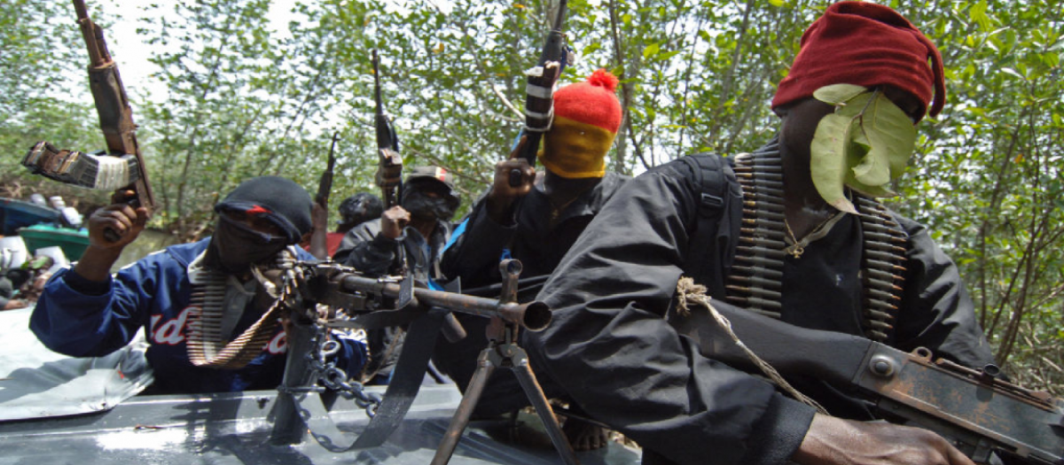 «Bandidos» en Nigeria, foto de archivo