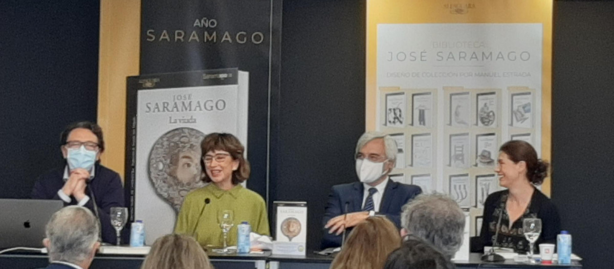 Manuel Estrada, Pilar del Río, Carlos Reis y Pilar Reyes