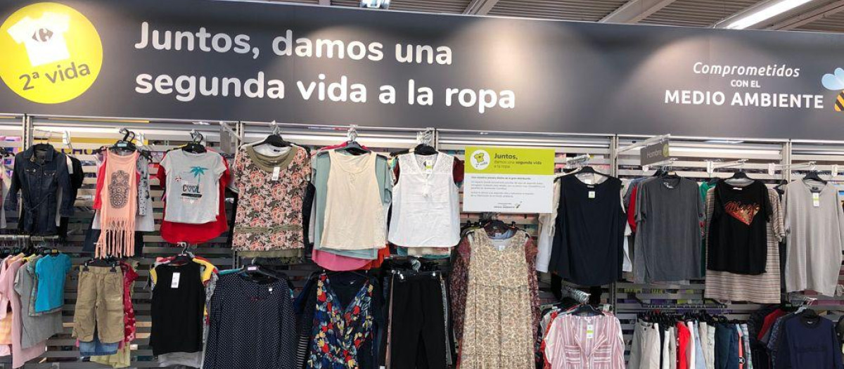 Carrefour ha comercializado más de 4.000 unidades de ropa de segunda mano