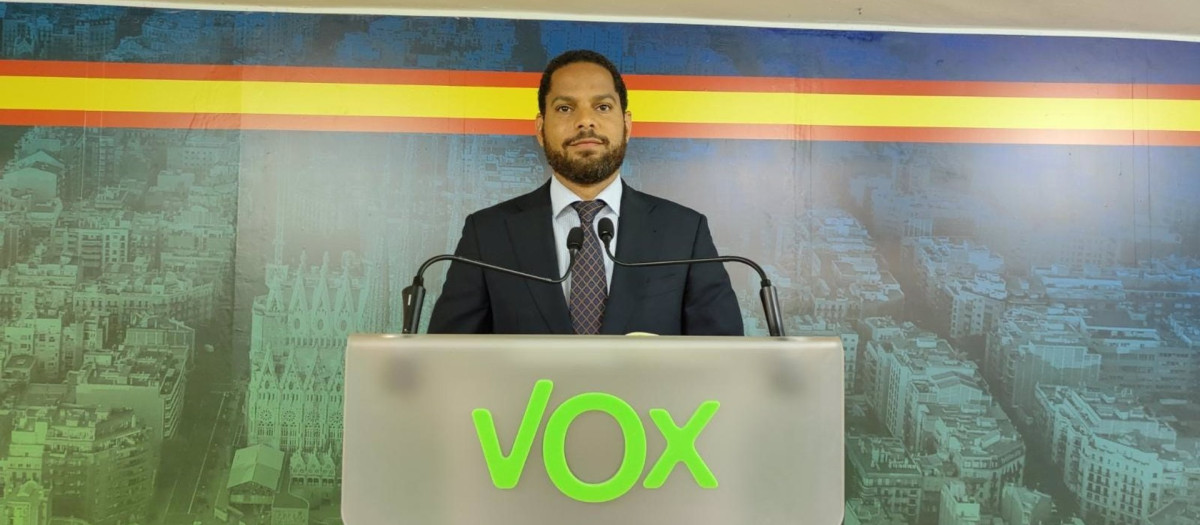 El líder de Vox en el Parlamento de Cataluña, Ignacio Garriga