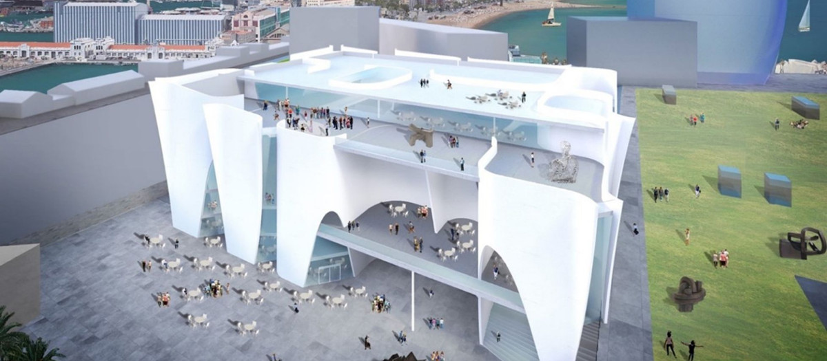 Otro aspecto del proyecto para el Hermitage de Barcelona