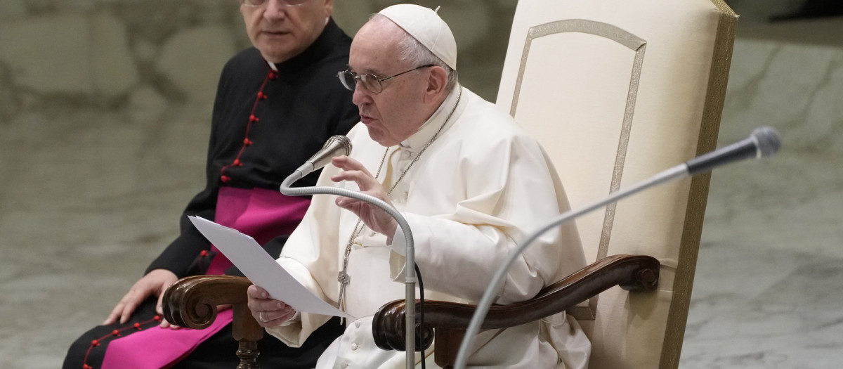 El Papa Francisco durante la audiencia general de hoy, miércoles 27 de octubre