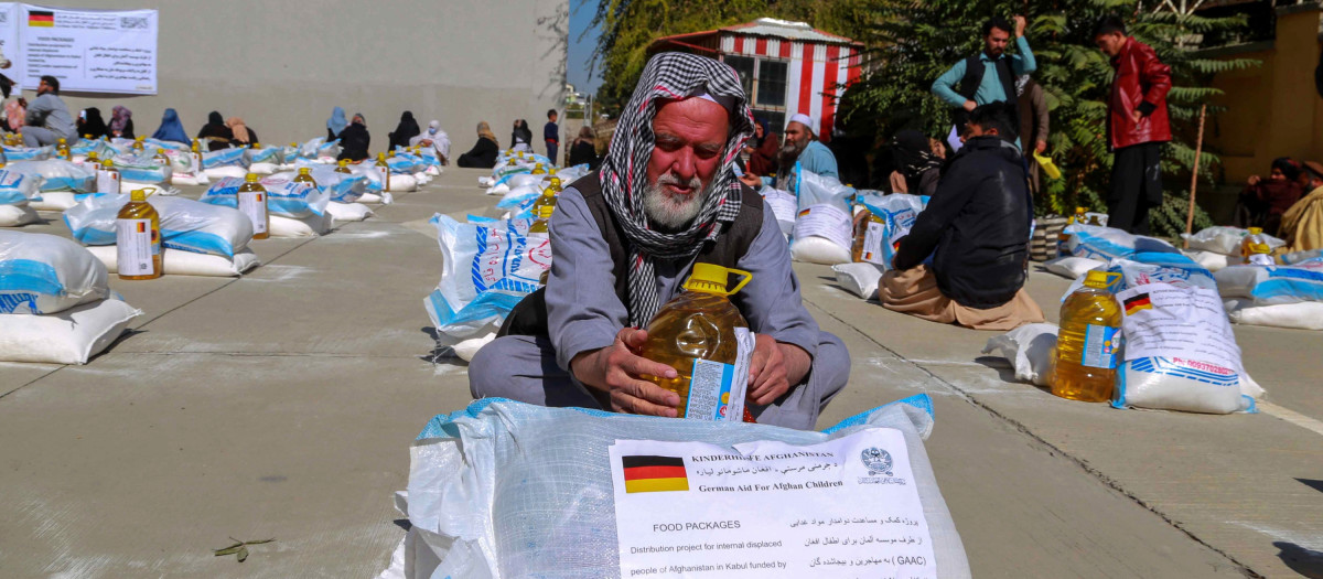 Ayudas alimenticias provistas por Alemania para la crisis de hambruna afgana