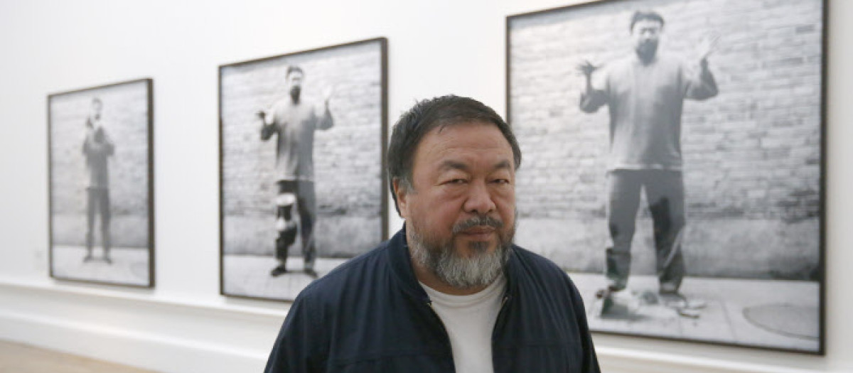 Ai Wei Wei durante una exposición en la Real Academia de Artes de Londres