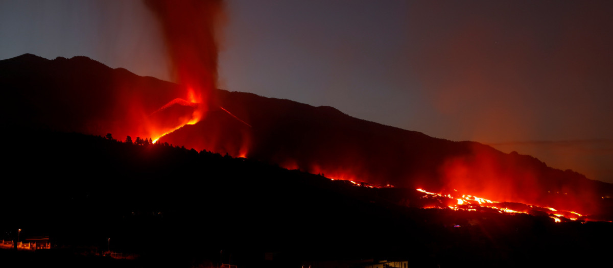 Volcán de Cumbre Vieja en La Palma