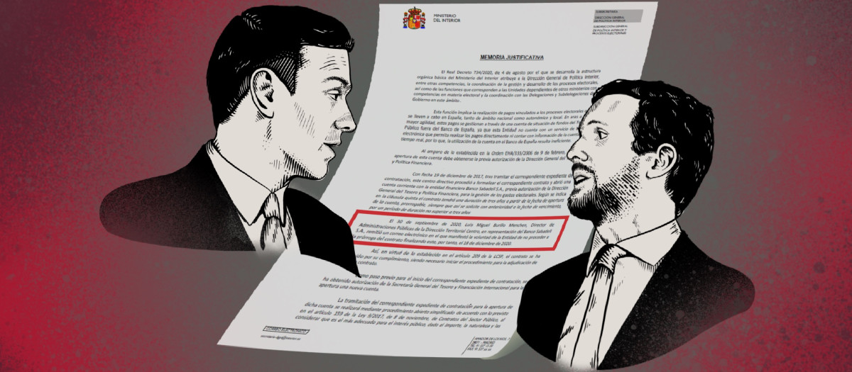 Ilustración Pedro Sánchez y Pablo Casado