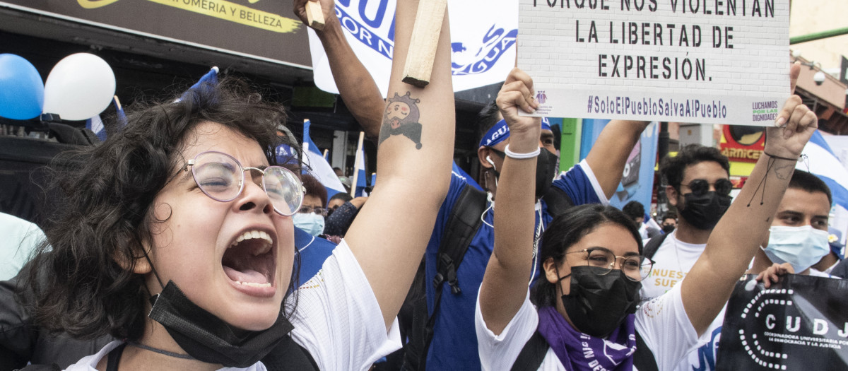 Manifestaciones en Nicaragua contra el sistema de Ortega