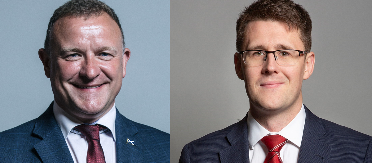 Los diputados Drew Hendry y David Linden