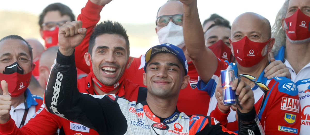 El piloto español de Moto GP, Jorge Martín, consiguió la "pole" durante las clasificaciones en el circuito Ricardo Tormo de Cheste