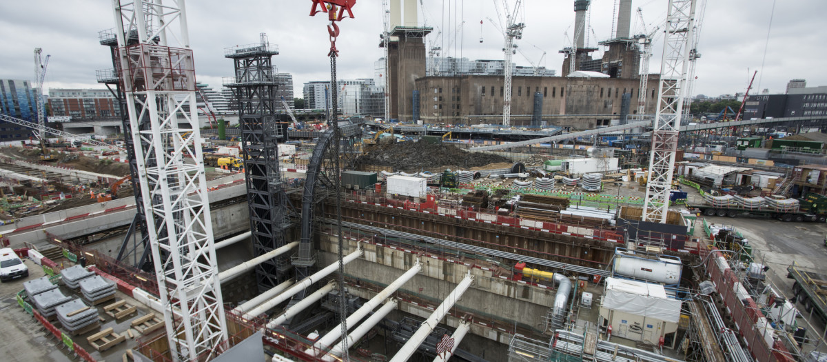 Obras de ampliación del metro de Londres