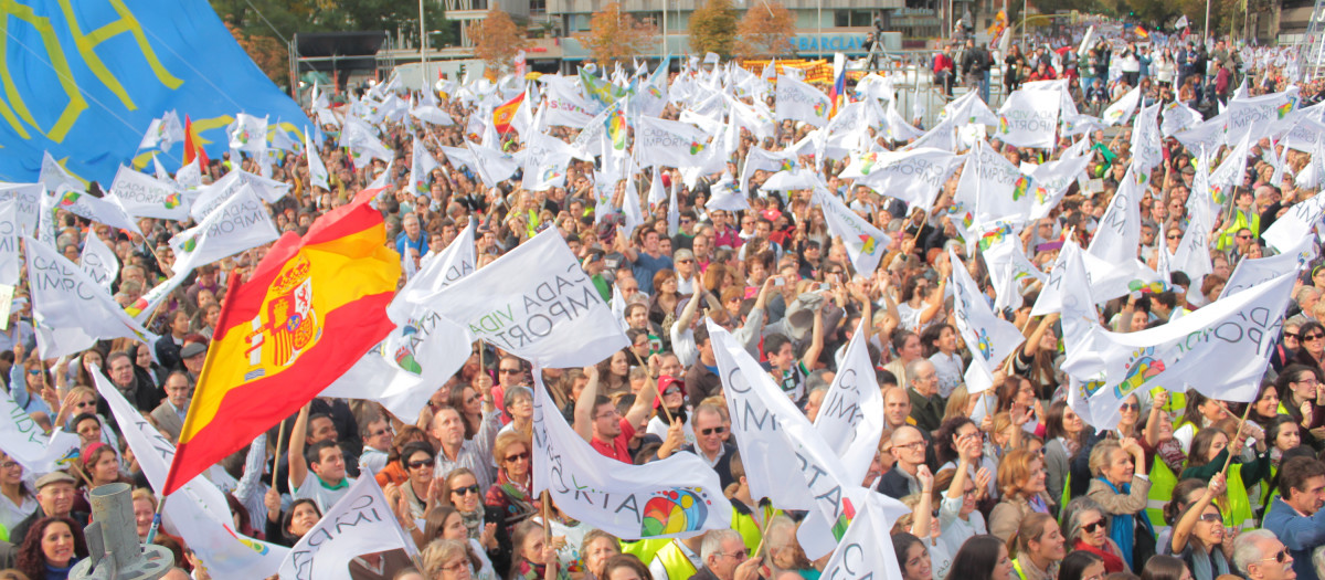 Imagen de la concentración organizada el Madrid el 22 de noviembre