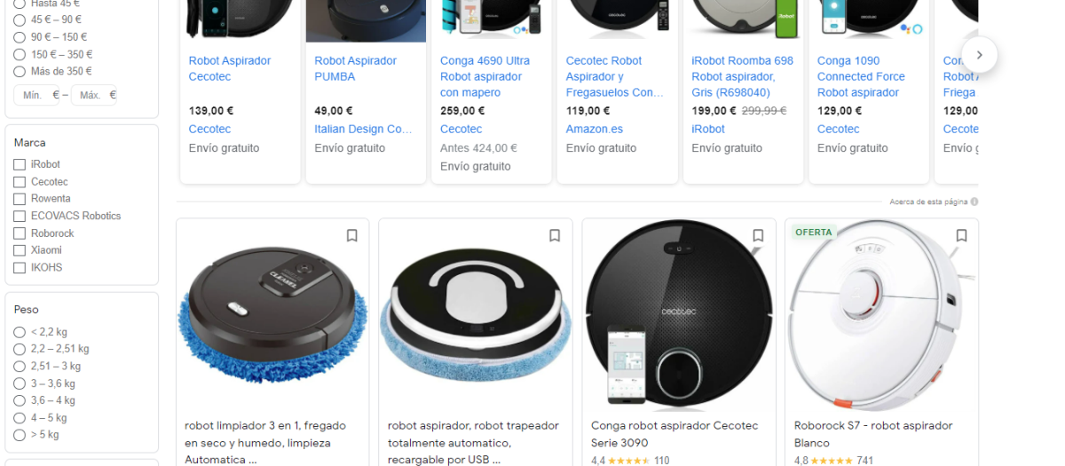 Robots aspiradores