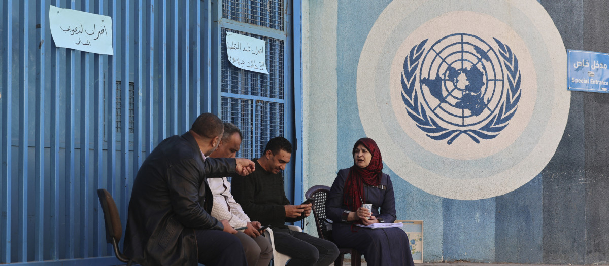 La sede de las Naciones Unidas en Gaza, foto de archivo