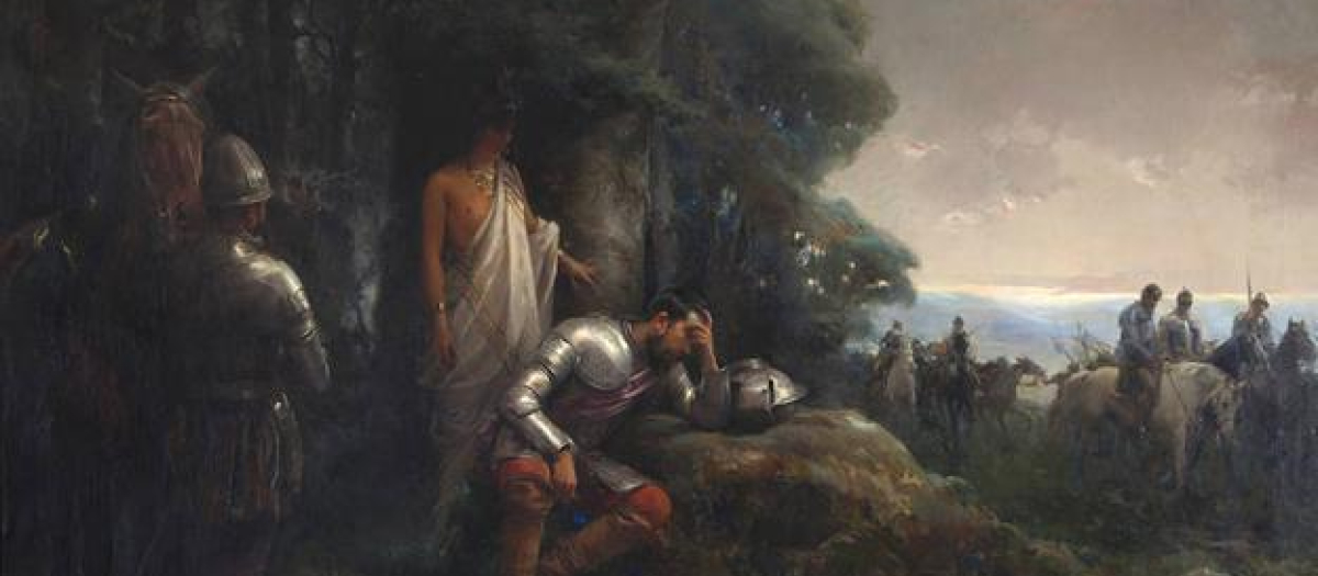 La noche triste de Hernán Cortés, obra de Manuel Ramírez Ibáñez