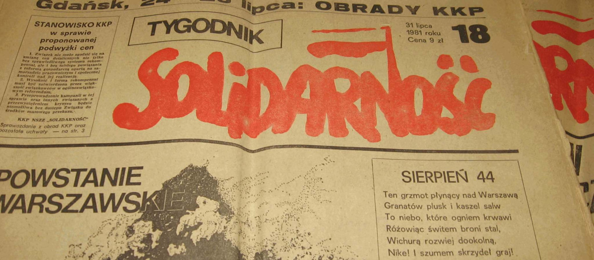Tygodnik Solidarność (Solidaridad Semanal): Primer periódico legal semanal "Solidarność" antes de la ley marcial en Polonia