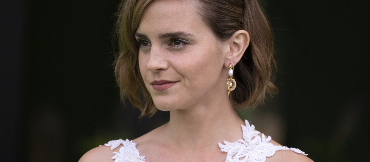 Actress Emma Watson at Earthshot Prize Awards Ceremony in London on Sunday Oct. 17, 2021.