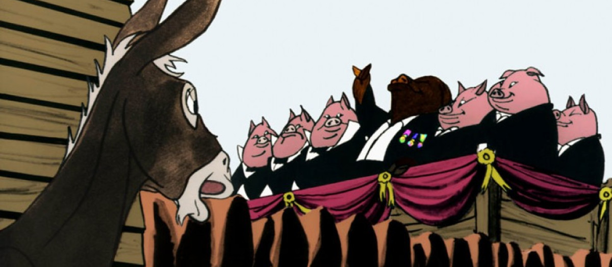 Fotograma de la película Animal Farm de 1954
