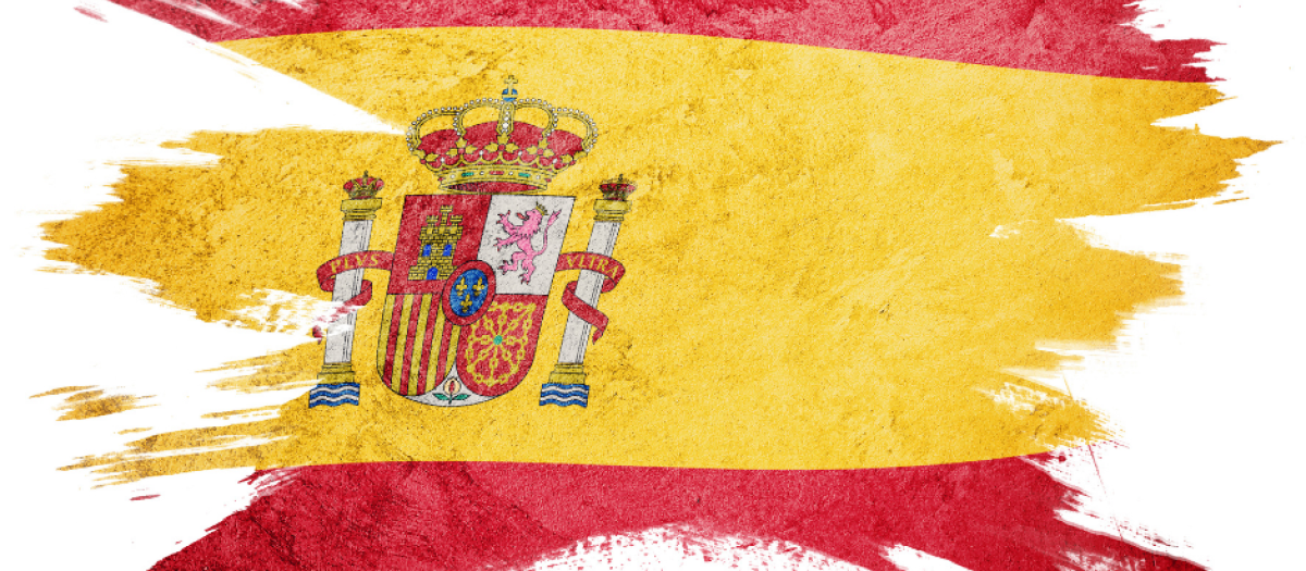 Ilustración de la Bandera Nacional española.