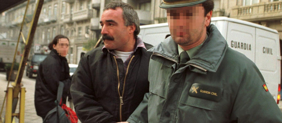 El 'Rambo Gallego', escoltado por la Policía en una imagen de archivo.