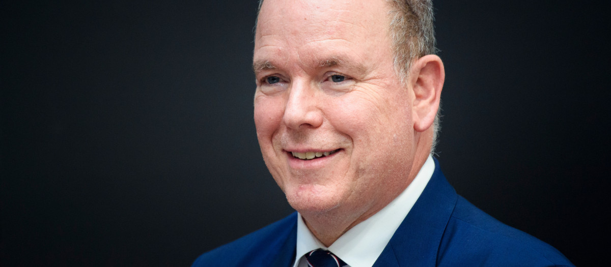 Prince Albert II of Monaco during an appointment at the GEOMAR Helmholtz Centre for Ocean Research as part of his visit to Kiel Week.