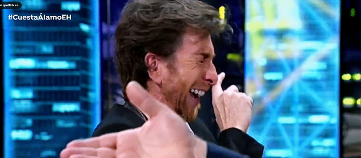 Pablo Motos, en uno de los ataques de risa que ha sufrido estos años en El hormiguero