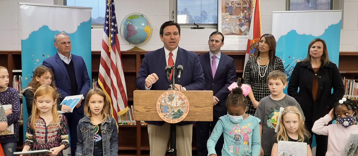 El republicano Ron DeSantis, gobernador de Florida