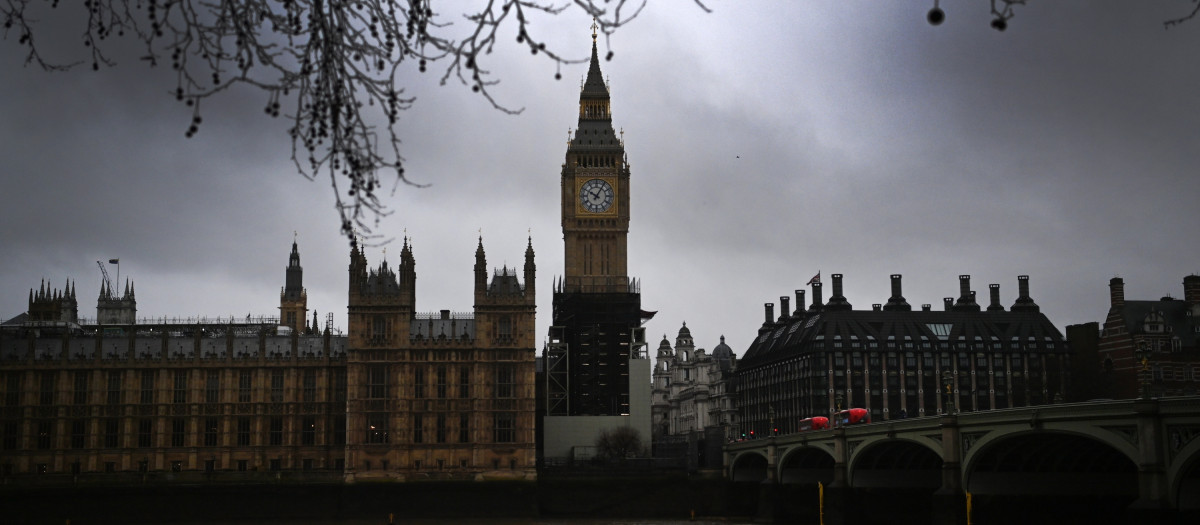 Vista del Parlamento británico en Londres